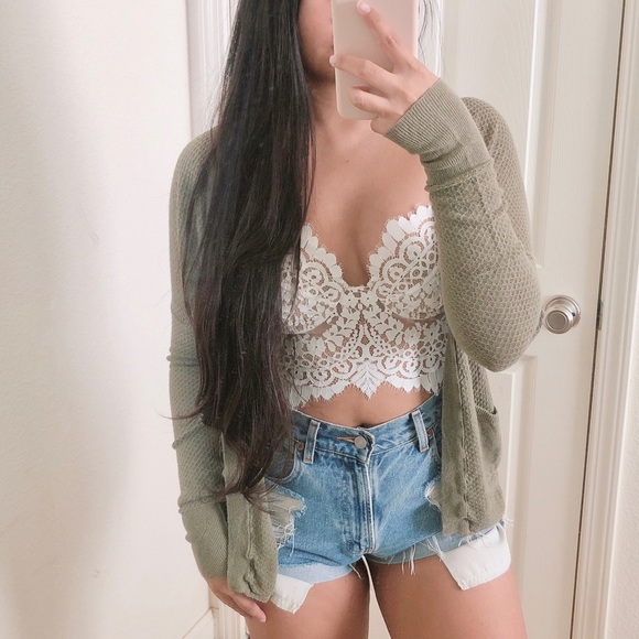 American Eagle light weight green cardigan - Picture 2 of 6